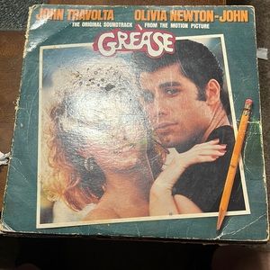 Grease motion picture vintage vinyl record